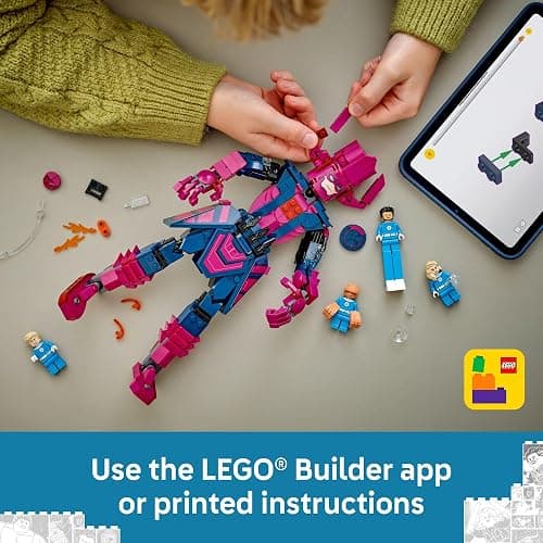 LEGO Marvel Fantastic Four vs. Galactus Construction Figure - Super Hero Building Toy - 4 Minifigures, Including The Thing, Invisible Woman and Human Torch - Gift for Kids, Boys and Girls, 9+ 76316 thumbnail 7