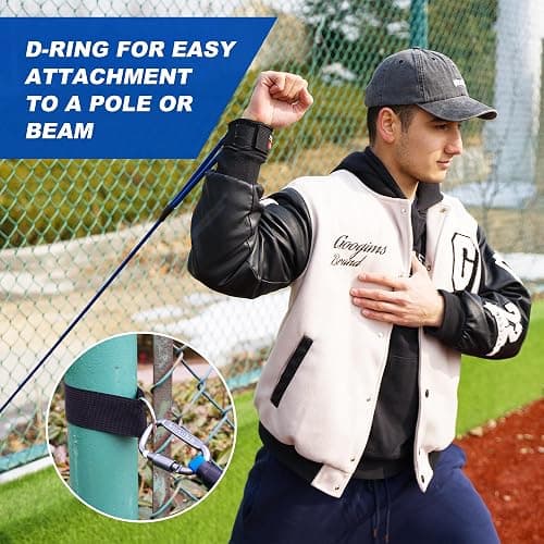 SunNordik Resistance Bands for Pitchers, Baseball & Softball Training Equipment for Improving Arm Strength & Pitching Training, Baseball Pitching Bands for All Skill Levels thumbnail 5