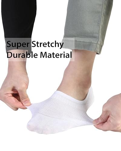 Pro Mountain Thin No Show Socks Seamless Wide Toe Box 6 Pack Liner Unisex Size S to X-Large Cotton Footies thumbnail 4