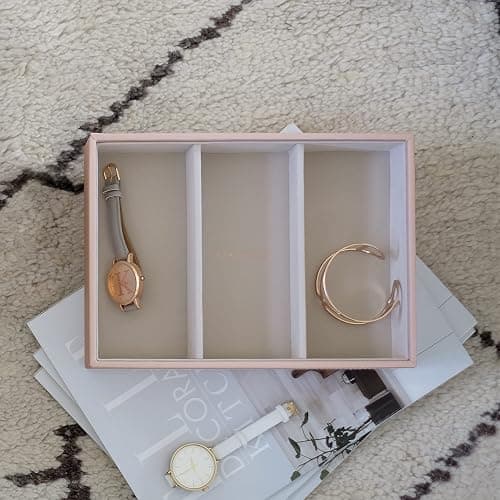 Stackers Blush & Champagne Gold Classic Jewellery Box, Set of 2 thumbnail 3