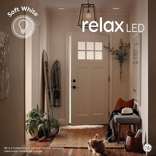 GE Relax LED Light Bulbs, 60 Watt, Soft White, A19 (4 Pack) - 4 Pack thumbnail 4