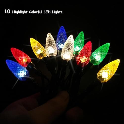 Christmas Light Phone Charging Cable Charger Cord USB-A to Light-ning 55"/10 LED Festive Bulb Cables Compatible with iPhone 5/6/7/8/13/14 Plus Pro X XR XS Max thumbnail 5