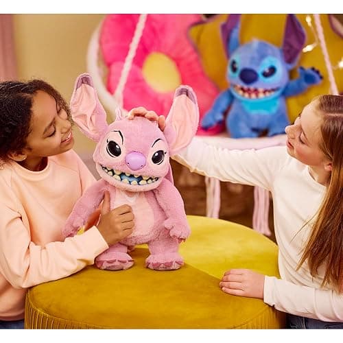 Wow! Stuff Disney Angel Puppetronic by RealFX | Looks, Feels & Sounds Real! | Disney's Lilo & Stitch | Over 100 Action & Sounds | 18" High | Ages 6+ thumbnail 11