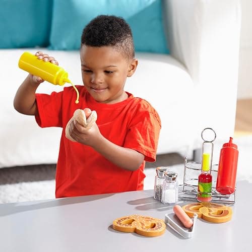 Melissa & Doug 6-Piece Condiments, Play Food Set with Kids Play Kitchen Accessories, Preschool Learning Toys for Girls & Boys 3+ thumbnail 9