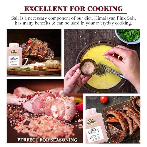 Himalayan Chef Pink Himalayan Salt Fine Grain, 5 lbs Plastic Jar - Pure, Natural, Kosher, Non-GMO, Mineral-Rich, for Cooking, Seasoning, Baking, Table Use thumbnail 6
