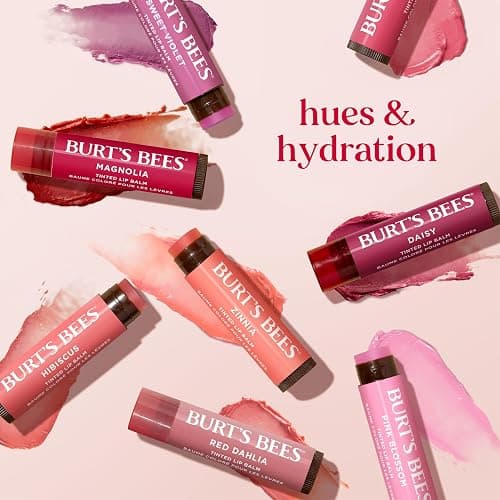 Burt's Bees Lip Tint Balm for Valentine's Day, with Long Lasting 2 in 1 Duo Tinted Balm Formula, Color Infused with Hydrating Shea Butter for a Natural Looking Buildable Finish, Rose (2-Pack) thumbnail 9