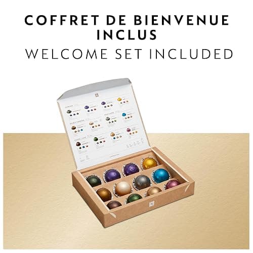 Nespresso Vertuo Pop+ Deluxe Coffee and Espresso Machine by Breville - Matte Black and Gold thumbnail 4