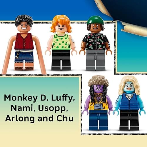 LEGO ONE PIECE Battle at Arlong Park Building Blocks - Pretend Play Building Toy for Boys & Girls, Ages 9+ - 5 Straw Hat Pirates Toy Figures & Playset for Anime Fans - Gift Idea for Birthdays - 75638 thumbnail 5