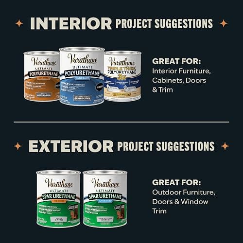 Varathane Water-Based Crystal-Clear Ultimate Polyurethane | Interior Wood Protection | Fast Dry Time | Easy Clean Up | Gloss | Half Pint thumbnail 7
