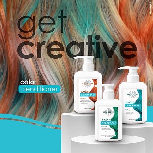 Keracolor Color + Clenditioner 3-in-1 Color-Depositing Conditioner, Gently Cleanses & Conditions, Semi-Permanent Hair Color, 23 Shades, 12 Fl Oz thumbnail 7