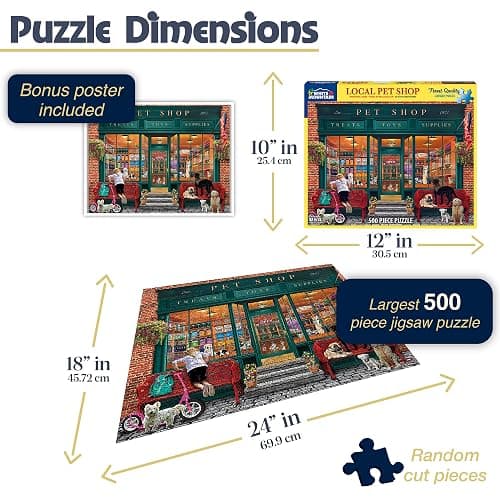 White Mountain Puzzles Local Pet Store - 500 Piece Jigsaw Puzzle thumbnail 3
