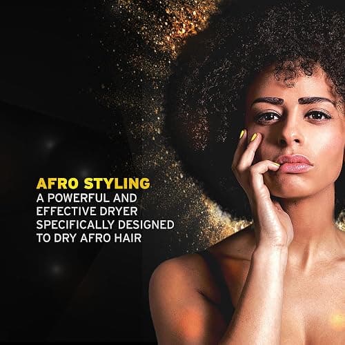 WAHL PowerPik 2 Hairdryer, für Frauen, Pik-Aufsatz, Afro-Haartrockner, afro-karibisches Haar, drei Hitzestufen, Anti-Frizz-Trocknung, schwarz thumbnail 3