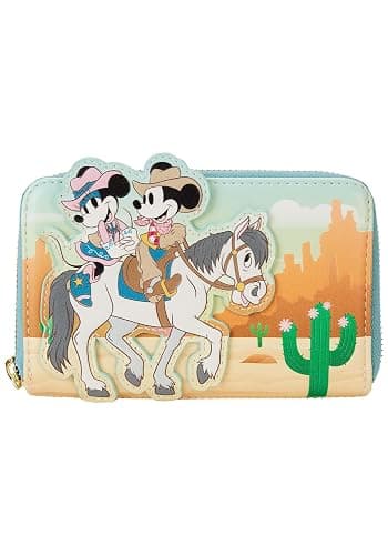 Loungefly Disney Western Mickey & Minnie Wallet | Disney Wallets - Image 1