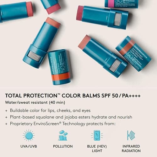 Colorescience Sunforgettable Total Protection Color Balm SPF 50, Mineral, Broad Spectrum, Buildable Lip & Cheek Color thumbnail 8