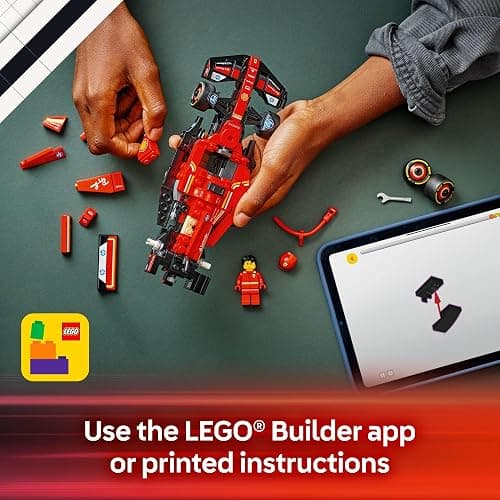 LEGO Speed Champions Ferrari SF-24 F1 Race Car Toys - Building Sets for Kids, Boys & Girls, Ages 10+ - Ferrari F1 Model Car Kits for Display or Play - Gift Ideas for Birthdays and Fans - 77242 thumbnail 6