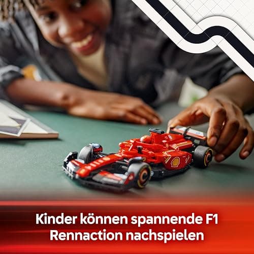 LEGO Speed Champions Ferrari SF-24 F1 Rennauto - Spielzeug mit Formel 1 Minifigur - Rennwagen Bauset - Geschenk zu Weihnachten für Kinder ab 10 Jahren oder Erwachsene Motorsportfans - 77242 thumbnail 5
