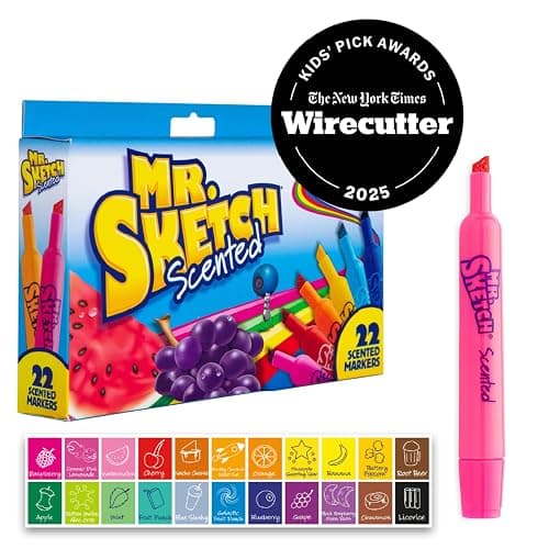 Mr. Sketch Scented Markers, Chisel Tip, Assorted Colors, 22 Count - Fun for Kids, Coloring, Spark Creativity, Arts & Crafts thumbnail 2