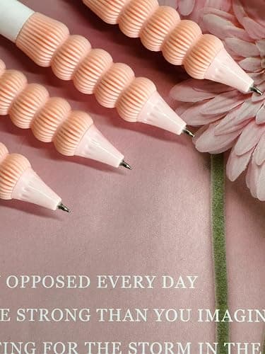 HUIRUAN 6 PCS Adorable rabbit Pens Novelty strawberry Pens Cartoon Retractable gel Pen Roller ball Black Ink For School Supplies Office Party (food) thumbnail 6