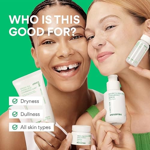 innisfree Green Tea Seed Hydrating Serum with Hyaluronic Acid & Niacinamide, Korean Face Serum for Glow thumbnail 4