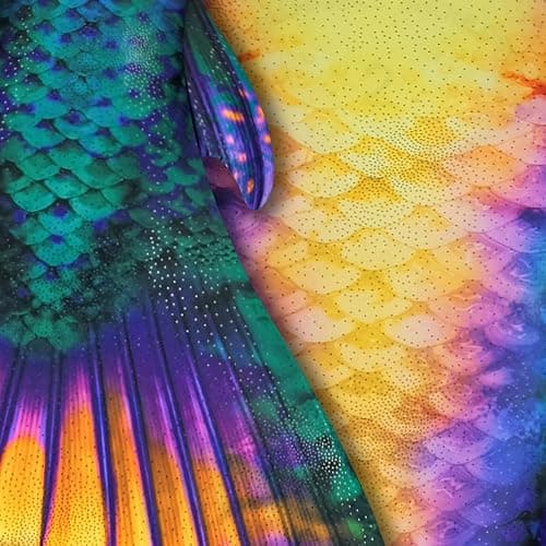 Fin Fun Atlantis Mermaid Tail with Monofin, 3D Fins | Swimmable tail with reinforced tips, 3D side & back fins; sun-resistant fabric for ages 6+ thumbnail 8