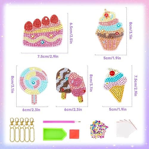 Gifts for 6 7 8 9 10 Year Old Girls- Toys for 7-12 Year Olds Girls Craft Kits for Kids Presents for 6-10 Year Old Girls Diamond Art for Kids Birthday Presents Diamond Painting Mosaic Kits for Children - lucky colour thumbnail 2