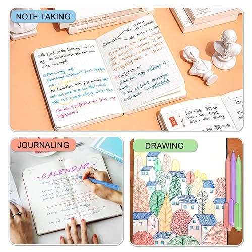 Drawdart Gel Pens 20 Colors Retractable Quick Dry Ink Pens Fine Point 0.7mm, Smoooth Writing Pens Multicolor for Journaling, Drawing, Doodling, and Note Taking, Multicolor, 20-Count thumbnail 5