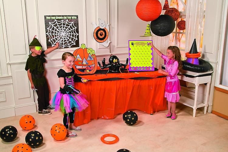 Fun Express Halloween Disk Drop Game 8 Piece Set - Premium Wooden Plinko Board Style Halloween Party Games for Kids & Adults | Fall Festival Carnival Games for Indoor & Outdoor Activities thumbnail 3