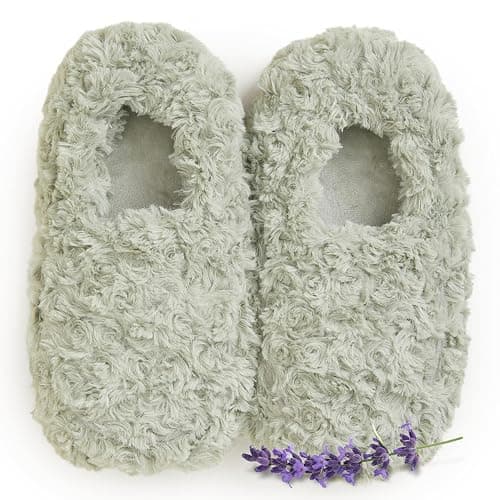 warmies Microwaveable House Slippers for Women - Plush, Soft & Fuzzy Indoor Slippers with Backs & Non-Slip Memory Foam Soles - Cozy Warm Ladies Slipper - Image 1
