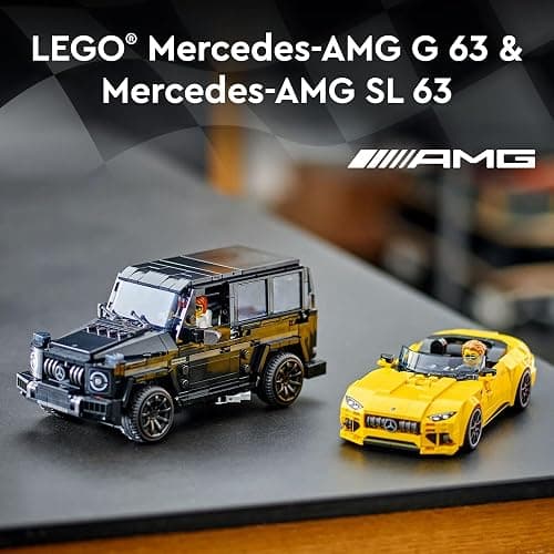 LEGO Speed Champions Mercedes-AMG G 63 & Mercedes-AMG SL 63 Building Toys - Kids Pretend Play Toy Cars for Boys & Girls, Ages 10+ Years - Gifts for Christmas - 76924 thumbnail 2