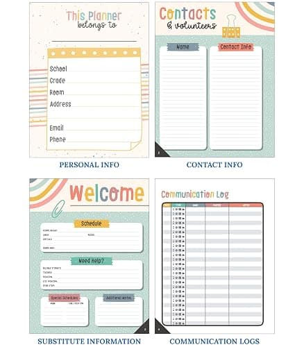 Carson Dellosa We Belong Teacher Planner 2026-2027, Undated 8" x 11" | Spiral Bound Lesson Plan Book with Stickers, Class Schedule, Weekly Calendar, Classroom Must Haves, Homeschool Essentials thumbnail 6