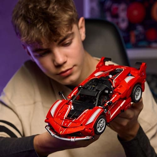LEGO Technic Ferrari FXX K Race Car Toy - Play & Display Model Building Kit with V12 Engine, Differential and Moving Pistons - Motorsports Gift for 10+ Year Old Boys - 42212 thumbnail 2