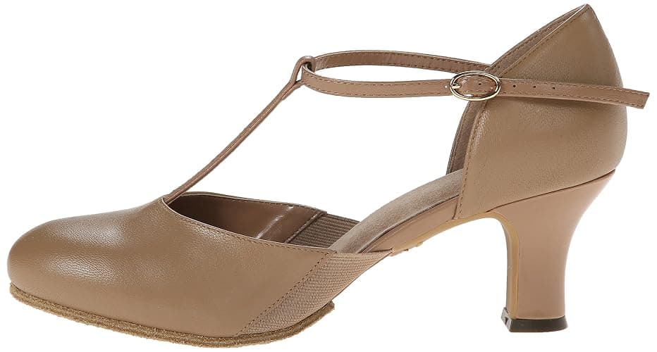 Bloch Women's Splitflex T-Strap Character Shoe, Versatile Shoe, Cushioned Insole, Suede Forefoot Outsole, Short Shank with an Elastic Panel, Comfortable, High Durability, Superior Fit thumbnail 8