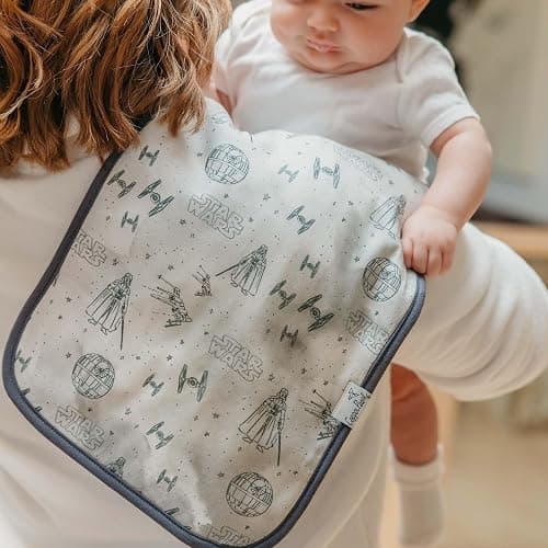 Copper Pearl Baby Burp Cloth Large 21''x10'' Size Premium Absorbent Triple Layer 3-Pack Gift Set Tatooine thumbnail 4
