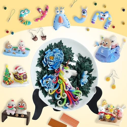 Polymer Clay 72 Colors, Modeling Clay for Kid Sets - Includes Sculpting Tools and Accessories with Storage Case - Ideal Holiday Gift for Children, Adults and Beginners thumbnail 2
