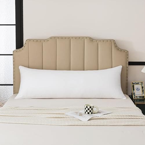 H HOUSEHOLD 20x54 Body Pillow Insert - Ultra Soft Long Pillow for Adults Side Sleeper White - Image 1