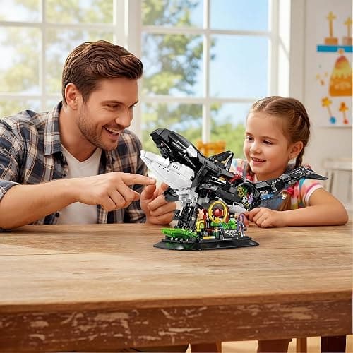 hhohio Mechanical Killer Whale Building Set, 1092 PCS Movable Ocean Animal Building Toys with Display Stand, Home Decor Gift for Adults Teens Kids Boys Ages 6+ thumbnail 2