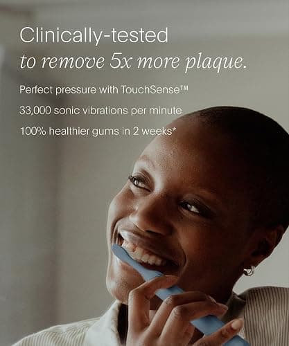 SURI 2.0 New Sonic Electric Toothbrush with Pressure Sensor & UV-Cleaning Travel Case | 1 Month+ Battery | Electric Toothbrush for Adults | Travel Toothbrushes | Tooth Brush | Blue thumbnail 4