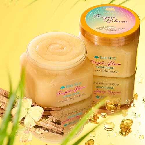 Tree Hut Tropic Glow Body Scrub, Exfoliating & Hydrating Sugar Scrub with Shea Butter & Essential Oils, Smooth Skin, Body Exfoliator For All Skin Types, Self Care Gifts for Women, Vegan, 18 Oz thumbnail 2