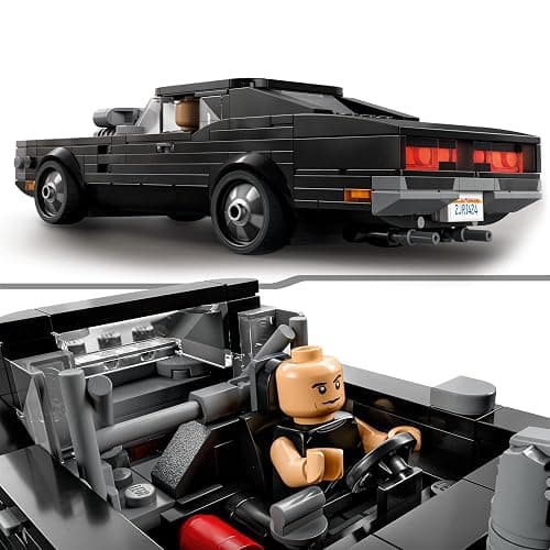 LEGO 76912 Speed Champions Fast & Furious 1970 Dodge Charger R/T, Toy Muscle Car Model Kit Kids, Collectible Set With Dominic Toretto Minifigure thumbnail 4