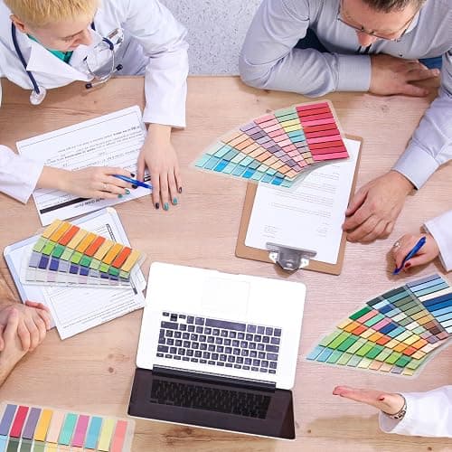 ReliThick 8000 Pcs Annotation tabs Sticky Tabs for Books Transparent Sticky Notes 40 Light Color Writable Page Markers Book Flags Strip for Annotating Reading Supplies Bookish Gift thumbnail 7