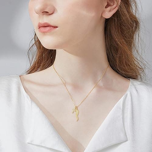 AXOMY Cornicello Necklace 925 Sterling Silver Italian Horn Necklace Cross Pendant Good Luck Protection Amulet Jewelry Gift for Women thumbnail 6