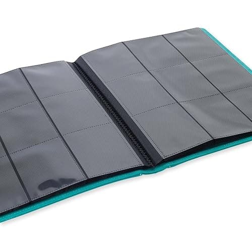 Vault X 9 Pocket Trading Card Strap Binder, 360 Cards, Premium Exo-Tec Album Material, 20 Side-Loading Pages, Folder for Collectible Games, Sports, TCG (Teal) thumbnail 4