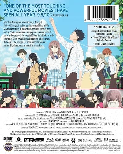 A Silent Voice: The Movie - Limited Edition Steelbook [Blu-ray + DVD] thumbnail 3