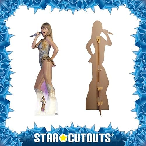 Star Cutouts CS1227 Taylor On Stage Swift with Free Mini Standee Perfect for Birthdays, Gifts, Parties & Fans thumbnail 4