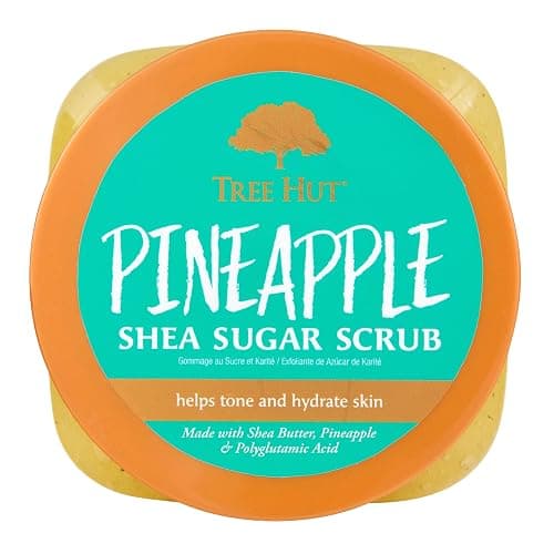 Tree Hut Pineapple Shea Sugar Scrub, Exfoliating, Hydrating & Moisturizing Body Scrub with Shea Butter & Nourishing Essential Oils, Smooth & Soften Skin, 18 oz thumbnail 2