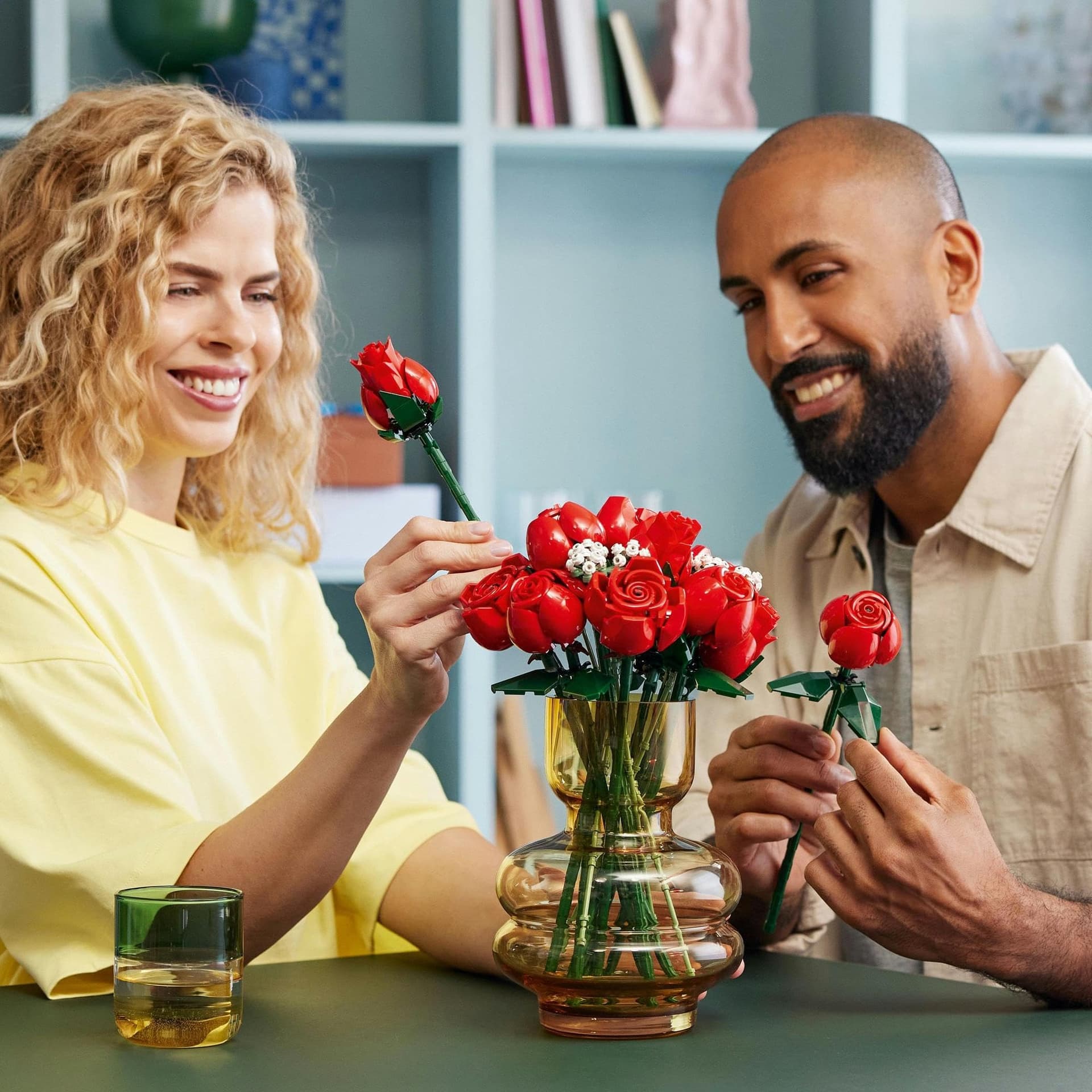 LEGO Botanicals Bouquet of Roses, Artificial Flowers for Adults, Botanical Collection Rose Toy, Home Decor or Office Display, Special Treat for Women and Men, Relaxing Activity, Flower Bouquet 10328 thumbnail 9