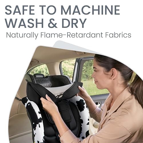 Britax Poplar S Convertible Car Seat, 2-in-1 Car Seat Extended Rear Facing, 17” Slim Car Seat Design with Fast & Easy ClickTight Installation, Anti-Rebound Bar & SafeWash Fabrics — Cowmooflage thumbnail 11