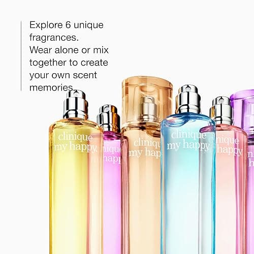Clinique My Happy Fragrance Spray | Cocoa & Cashmere, Baby Bouquet, Cookies & Kisses, Indigo Mist, Lily of the Beach, Peony Picnic | Perfumes for Women thumbnail 3