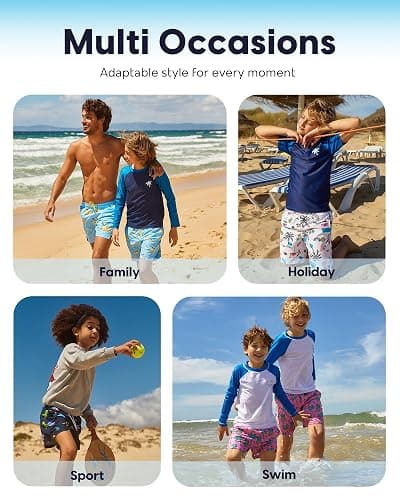 maamgic Swim Trunks Boys Quick Dry Toddler Bathing Suits for Kids Swimsuit Above The Knee Boys Swim Shorts thumbnail 6