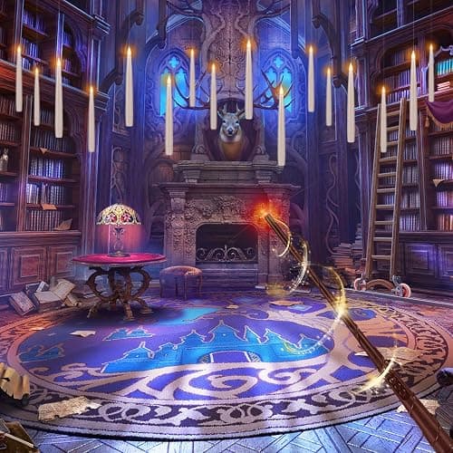 CAKETYCG 24 Pcs Halloween LED Magic Hanging Floating Candles, Taper Flickering Flameless with 2 Magic Wands - Candle Set for Halloween, Christmas, Weddings, Birthdays & Fantasy Ambiance... thumbnail 2